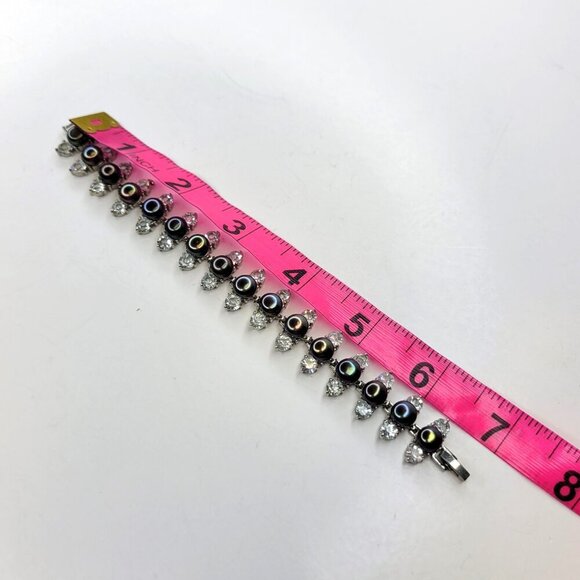 Stunning Black Pearls with Crystals Bracelet - One Of A Kind - Picture 12 of 13